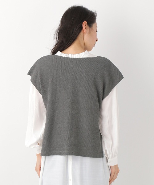 LEPSIM(レプシィム)の「レイヤードベスト 261248(ベスト・レディース・ブラック/グレー/カーキ・FREE)」の9枚目の写真