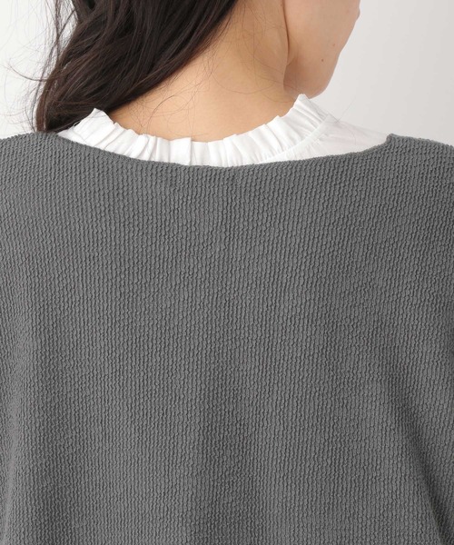 LEPSIM(レプシィム)の「レイヤードベスト 261248(ベスト・レディース・ブラック/グレー/カーキ・FREE)」の13枚目の写真