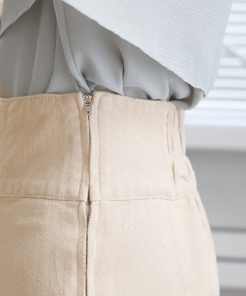 Bab（バブ）の「ハイウエストデニムマーメイドスカート（デニムスカート・レディース・ライトブルー/ブラック/アイボリー/ブルー・M）」の17枚目の写真