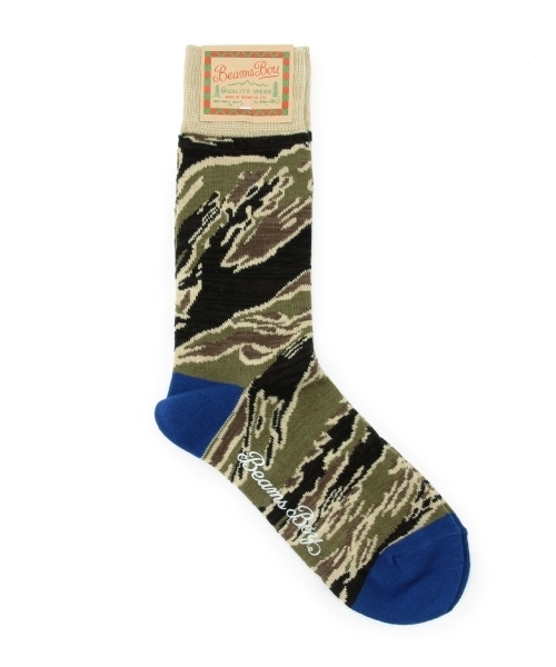 BEAMS BOY（ビームスボーイ）の「BEAMS BOY / カモ クルー（ソックス/靴下・レディース・イエロー/ブルー・ONE SIZE）」の10枚目の写真
