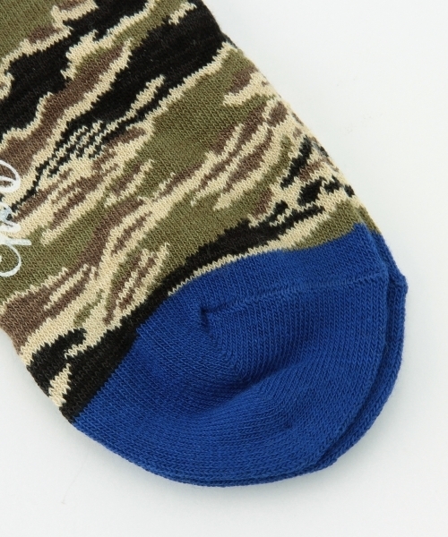 BEAMS BOY（ビームスボーイ）の「BEAMS BOY / カモ クルー（ソックス/靴下・レディース・イエロー/ブルー・ONE SIZE）」の6枚目の写真