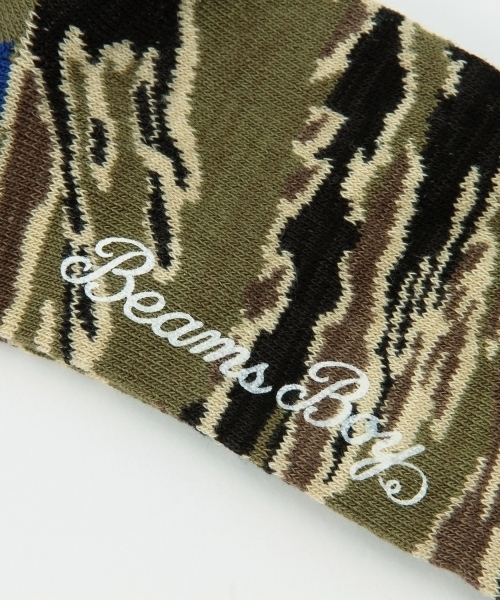 BEAMS BOY（ビームスボーイ）の「BEAMS BOY / カモ クルー（ソックス/靴下・レディース・イエロー/ブルー・ONE SIZE）」の9枚目の写真