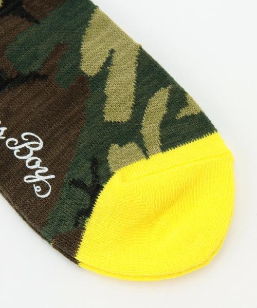 BEAMS BOY（ビームスボーイ）の「BEAMS BOY / カモ クルー（ソックス/靴下・レディース・イエロー/ブルー・ONE SIZE）」の19枚目の写真