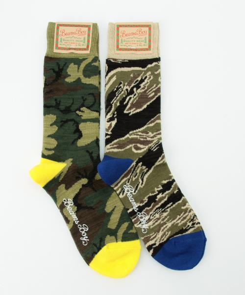 BEAMS BOY（ビームスボーイ）の「BEAMS BOY / カモ クルー（ソックス/靴下・レディース・イエロー/ブルー・ONE SIZE）」の20枚目の写真