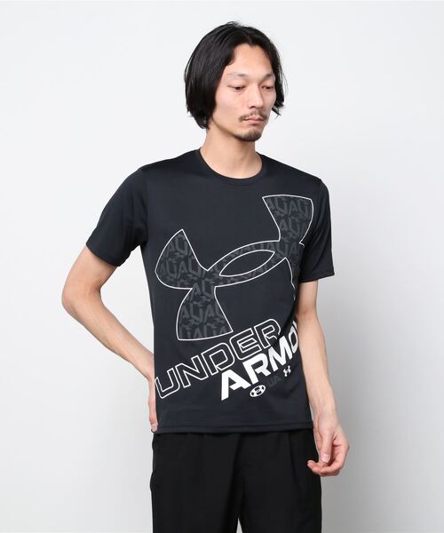 UNDER ARMOUR(アンダーアーマー)の「アンダーアーマー UA TECH BIG LOGO SS SEASONAL(Tシャツ/カットソー・メンズ・ブラック×レッド/ネイビー/ホワイト/ブラック×ホワイト・3L/LL/M/L/S)」の3枚目の写真