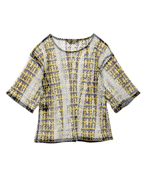 NAKAGAMI(ナカガミ)の「NAKAGAMI(ナカガミ) CHECK P/O/チェックプルオーバー/N0122S0026(Tシャツ/カットソー・レディース・イエロー・FREE)」の2枚目の写真