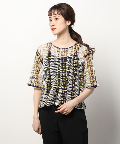 NAKAGAMI(ナカガミ)の「NAKAGAMI(ナカガミ) CHECK P/O/チェックプルオーバー/N0122S0026(Tシャツ/カットソー・レディース・イエロー・FREE)」の8枚目の写真