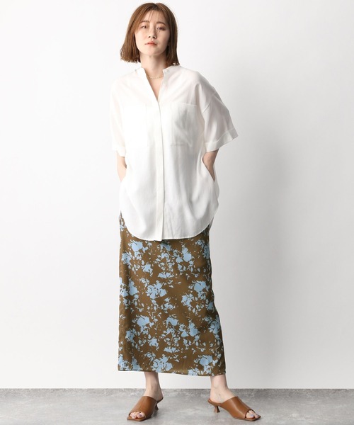 A part by（アパートバイ）の「オオバナナロースカート　276094（スカート・レディース・ブラック/ブラウン/アイボリー・FREE）」の15枚目の写真