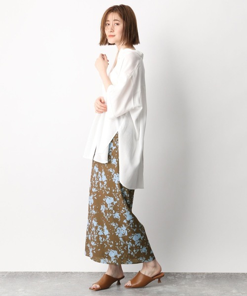 A part by（アパートバイ）の「オオバナナロースカート　276094（スカート・レディース・ブラック/ブラウン/アイボリー・FREE）」の4枚目の写真