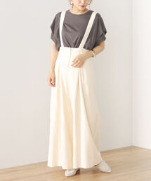 BEAMS HEART | BEAMS HEART / リネン混 サスペンダー付きパンツ(スラックス)