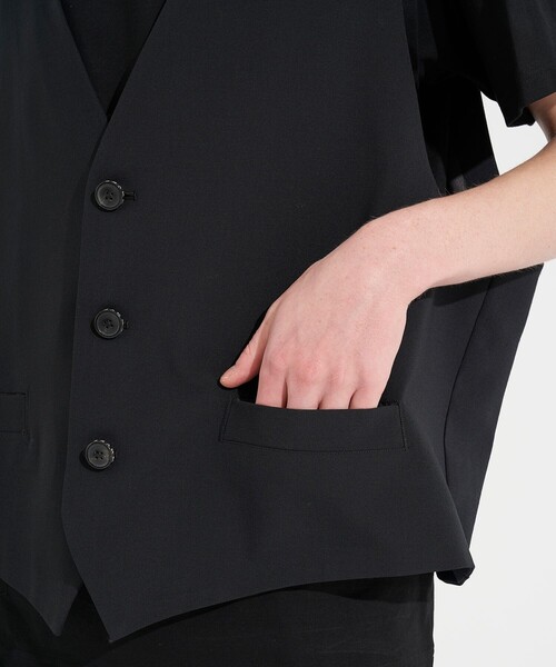 SHAREEF（シャリーフ）の「STUDIOUS別注 GILLET（ベスト・メンズ・ブラック/ブルー/グリーン・1/2）」の7枚目の写真