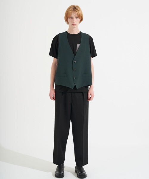 SHAREEF（シャリーフ）の「STUDIOUS別注 GILLET（ベスト・メンズ・ブラック/ブルー/グリーン・1/2）」の9枚目の写真