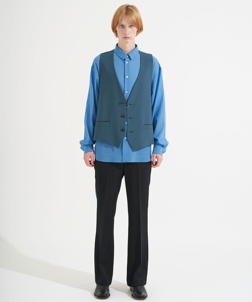 SHAREEF（シャリーフ）の「STUDIOUS別注 GILLET（ベスト・メンズ・ブラック/ブルー/グリーン・1/2）」の18枚目の写真