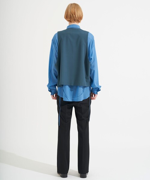 SHAREEF（シャリーフ）の「STUDIOUS別注 GILLET（ベスト・メンズ・ブラック/ブルー/グリーン・1/2）」の21枚目の写真