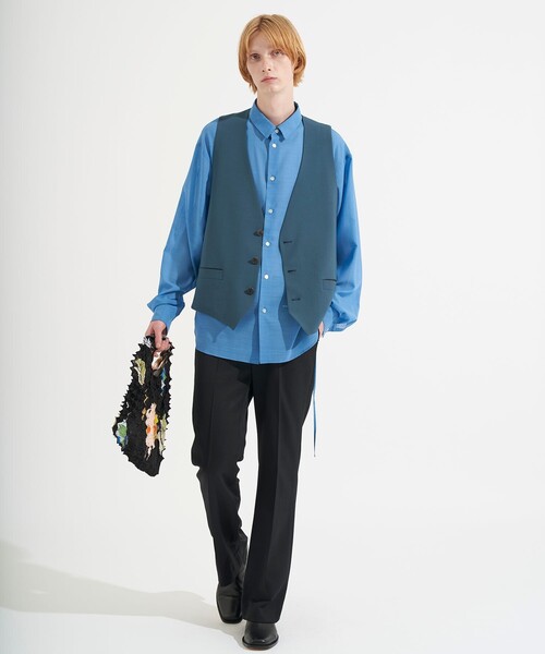 SHAREEF（シャリーフ）の「STUDIOUS別注 GILLET（ベスト・メンズ・ブラック/ブルー/グリーン・1/2）」の22枚目の写真