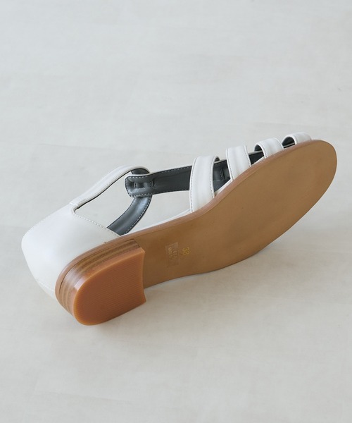 mio notis（ミオノティス）の「mio notis(ミオノティス)グルカサンダル（サンダル・レディース・ホワイト/ブラック・38/36/37）」の6枚目の写真