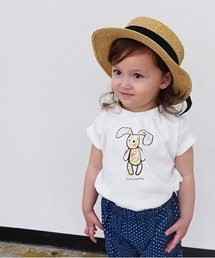 quoti use fith | ベーシック天竺 ユルウサプリント 半袖Tシャツ(Tシャツ/カットソー)