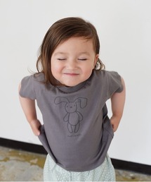 quoti use fith | ベーシック天竺 ユルウサプリント 半袖Tシャツ(Tシャツ/カットソー)