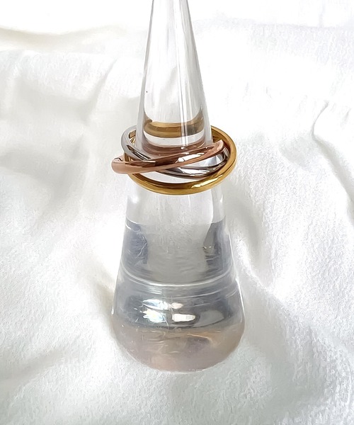 blackdia ocean(ブラックダイヤオーシャン)の「blackdia ocean ステンレス三連リング(リング・レディース・マルチ/シルバー・10号/8号/6号)」の6枚目の写真