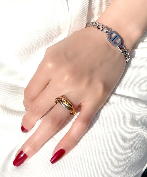 blackdia ocean(ブラックダイヤオーシャン)の「blackdia ocean ステンレス三連リング(リング・レディース・マルチ/シルバー・10号/8号/6号)」の8枚目の写真