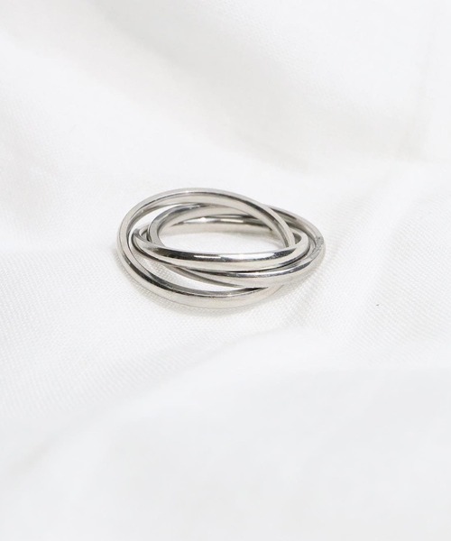 blackdia ocean(ブラックダイヤオーシャン)の「blackdia ocean ステンレス三連リング(リング・レディース・マルチ/シルバー・10号/8号/6号)」の12枚目の写真