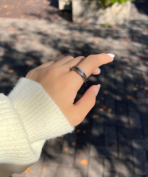 blackdia ocean(ブラックダイヤオーシャン)の「blackdia ocean ステンレス三連リング(リング・レディース・マルチ/シルバー・10号/8号/6号)」の10枚目の写真