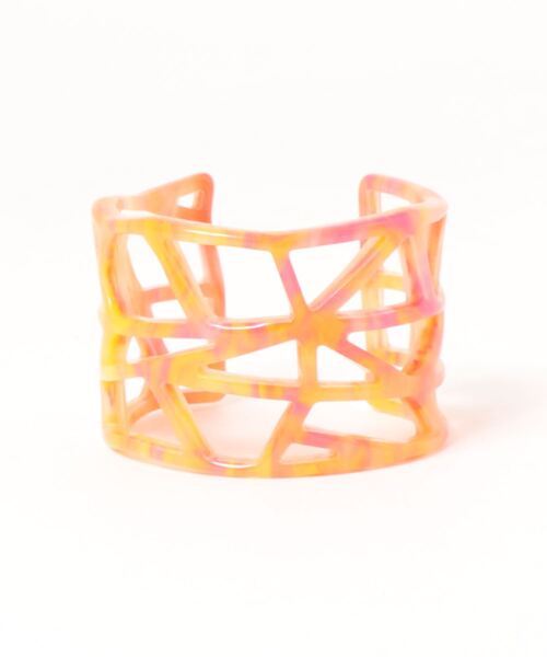 tone（トーン）の「【KuKuLu TOKYO】checkered pattern bangle（バングル/リストバンド・レディース・ホワイト/パープル/ピンク/オレンジ/ブルー/グリーン・FREE）」の12枚目の写真