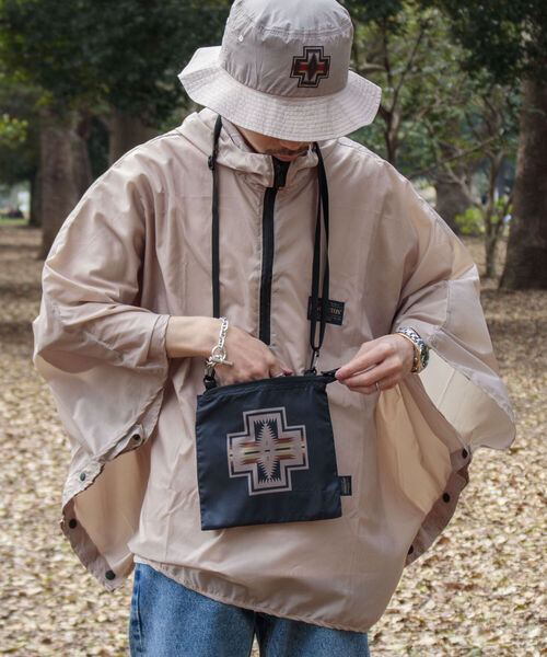 PENDLETON（ペンドルトン）の「【PENDLETON/ペンドルトン】別注ミニリップストップショルダーバッグ（ショルダーバッグ・メンズ・ブラック/ベージュ・FREE）」の10枚目の写真