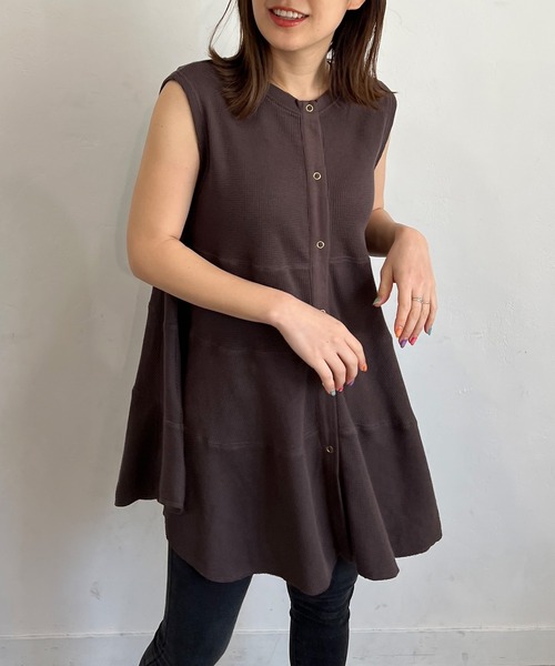 セール 2wayワッフルティアードチュニック タンクトップ Pichi ピイチ のファッション通販 Zozotown