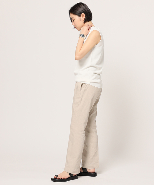 AP STUDIO(エーピーストゥディオ)の「プレーンニットノースリーブ(ニット/セーター・レディース・ホワイト/グリーン/ネイビー・FREE)」の11枚目の写真