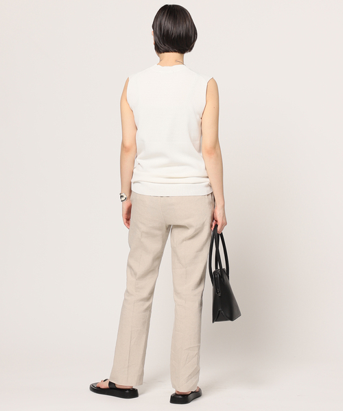 AP STUDIO(エーピーストゥディオ)の「プレーンニットノースリーブ(ニット/セーター・レディース・ホワイト/グリーン/ネイビー・FREE)」の12枚目の写真