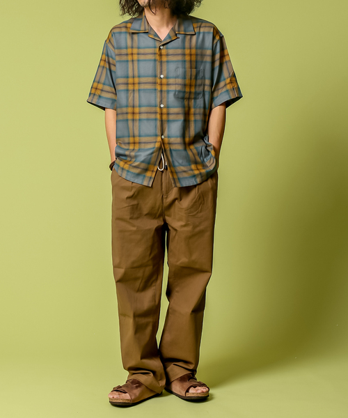 B.C STOCK(ベーセーストック)の「OMBRE CHECK SHIRTS(シャツ/ブラウス・メンズ・ブラック/グリーン・MEDIUM/LARGE)」の4枚目の写真