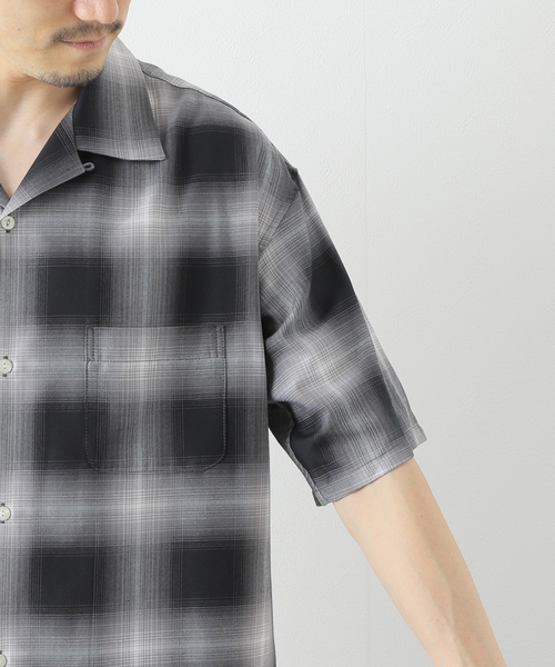 B.C STOCK(ベーセーストック)の「OMBRE CHECK SHIRTS(シャツ/ブラウス・メンズ・ブラック/グリーン・MEDIUM/LARGE)」の11枚目の写真