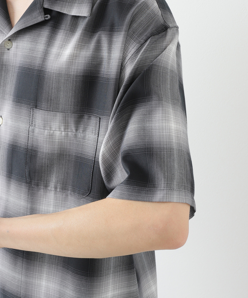 B.C STOCK(ベーセーストック)の「OMBRE CHECK SHIRTS(シャツ/ブラウス・メンズ・ブラック/グリーン・MEDIUM/LARGE)」の12枚目の写真