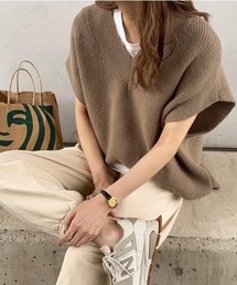 Noel Branchee | SPA21-00278 《sayo select》Vネックスリットベスト(ベスト)