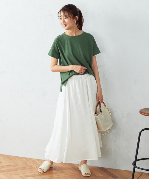 COMME CA ISM(コムサイズム)の「日本の伝統カラーTシャツ(Tシャツ/カットソー・レディース・ブラック/ネイビー/レッド/ターコイズブルー/イエロー/グリーン/ミント/ワイン・SMALL/MEDIUM/LARGE)」の20枚目の写真