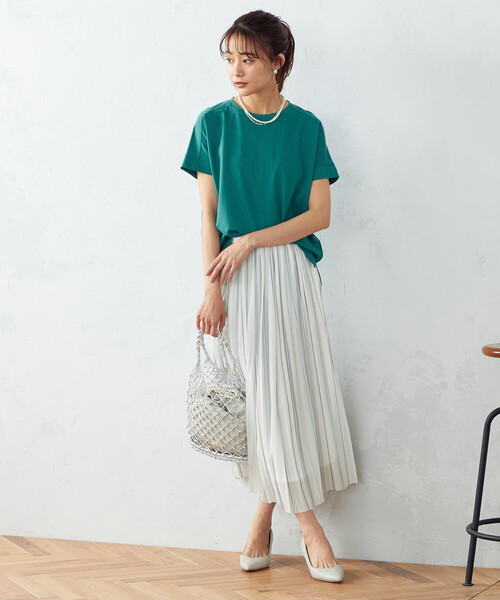 COMME CA ISM(コムサイズム)の「日本の伝統カラーTシャツ(Tシャツ/カットソー・レディース・ブラック/ネイビー/レッド/ターコイズブルー/イエロー/グリーン/ミント/ワイン・SMALL/MEDIUM/LARGE)」の21枚目の写真