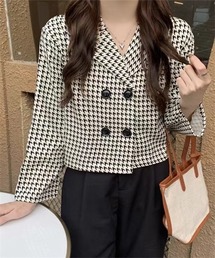 コート 千鳥格子」に該当するジャケット/アウターファッション
