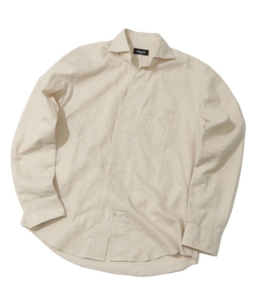 MEN'S BIGI（メンズビギ）の「ボタニカルジャガードカッタウェイスキッパーシャツ（シャツ/ブラウス・メンズ・ベージュ/ネイビー/ボルドー・01/02/03/04）」の18枚目の写真