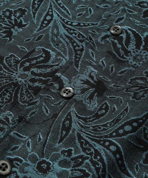 MEN'S BIGI（メンズビギ）の「ボタニカルジャガードカッタウェイスキッパーシャツ（シャツ/ブラウス・メンズ・ベージュ/ネイビー/ボルドー・01/02/03/04）」の10枚目の写真