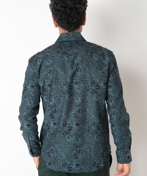 MEN'S BIGI（メンズビギ）の「ボタニカルジャガードカッタウェイスキッパーシャツ（シャツ/ブラウス・メンズ・ベージュ/ネイビー/ボルドー・01/02/03/04）」の17枚目の写真