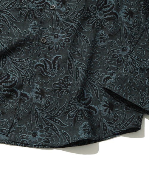 MEN'S BIGI（メンズビギ）の「ボタニカルジャガードカッタウェイスキッパーシャツ（シャツ/ブラウス・メンズ・ベージュ/ネイビー/ボルドー・01/02/03/04）」の16枚目の写真