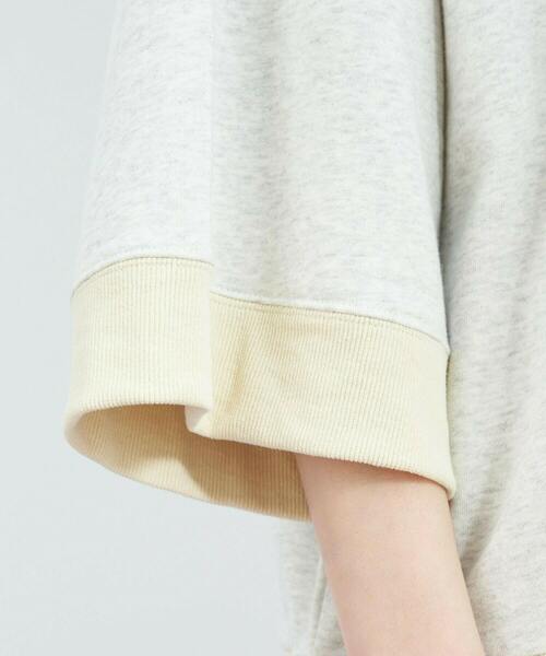 FRAPBOIS(フラボア)の「ショートスウェット(スウェット・レディース・グレー/オートミール・1/2)」の6枚目の写真
