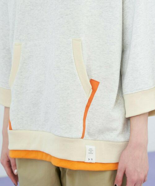 FRAPBOIS(フラボア)の「ショートスウェット(スウェット・レディース・グレー/オートミール・1/2)」の9枚目の写真