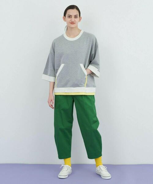 FRAPBOIS(フラボア)の「ショートスウェット(スウェット・レディース・グレー/オートミール・1/2)」の22枚目の写真