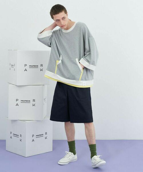 FRAPBOIS(フラボア)の「ショートスウェット(スウェット・レディース・グレー/オートミール・1/2)」の16枚目の写真