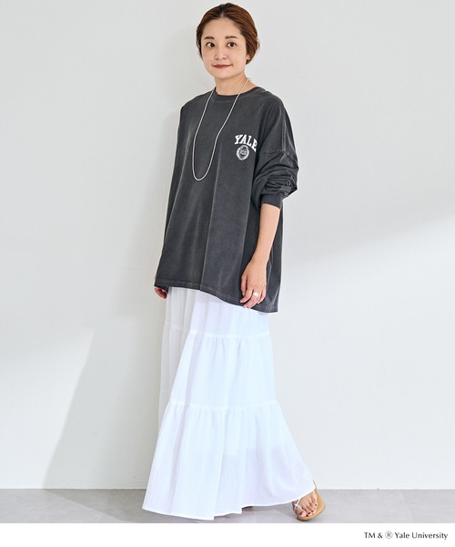 GOODROCKSPEED グッドロックスピード Tシャツ 25YAL003W レディース YALE UNIVERSITY 長袖 カットソー ロンT コットン ロゴ バックプリント ホワイト 楽天市場】【7/30限定・最大2万円OFFクーポン配布中