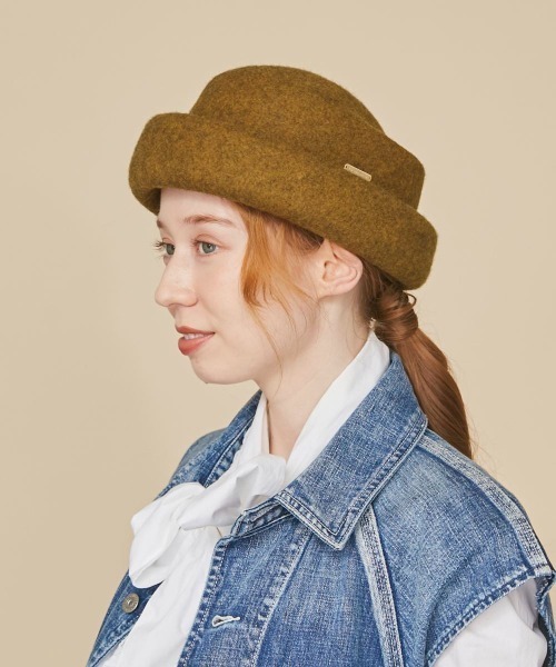 kaorinomori（カオリノモリ）の「kaorinomori モーリエトーク（ハット・レディース・ブラック/グリーン/ブラウン・M/57.5cm）」の5枚目の写真