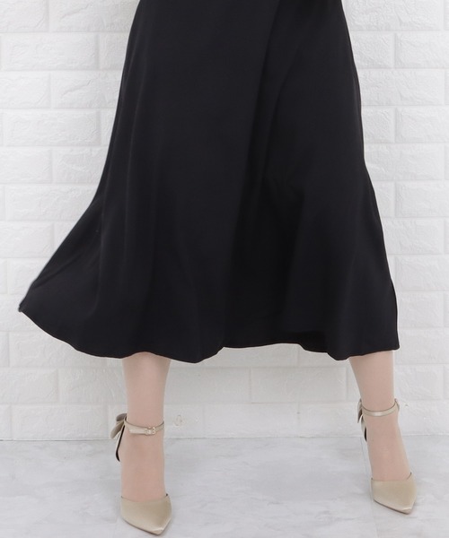 Lace Ladies(レースレディース)の「スクエアネックパフスリーブロングワンピース(ワンピース・レディース・ブラック・M/L/XL)」の9枚目の写真