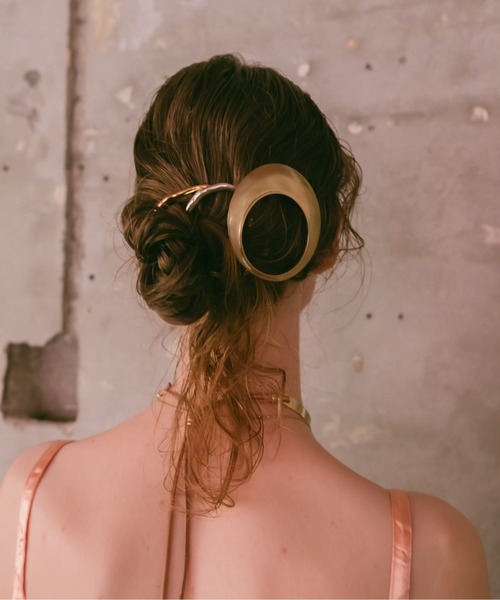 ヘアアクセサリー sykia Annular eclipse hair barrette SYKIA Annular Eclipse Hair Barrette シルバー Annular Eclipse